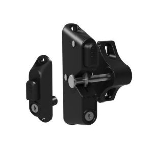 GardDog® Locking Gravity Latch with 2-Sided Key Entry & Push Button